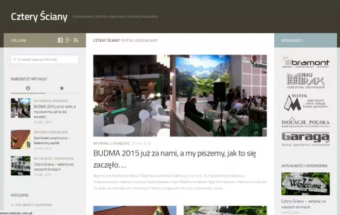 Jesteśmy współwydawcą bloga o tematyce budowlanej