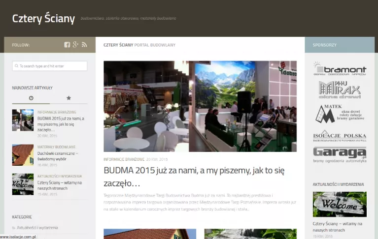 Jesteśmy współwydawcą bloga o tematyce budowlanej