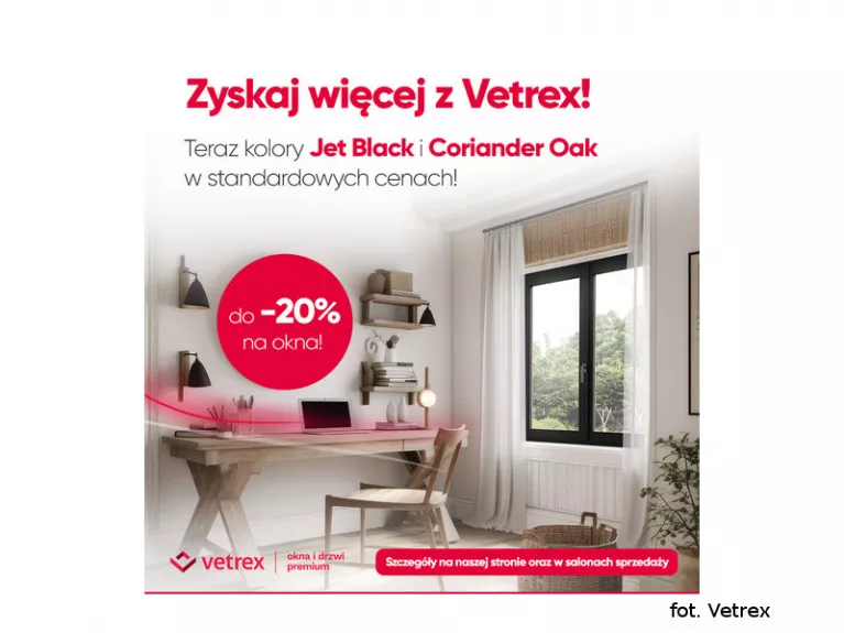 Jesienna promocja od naszego producenta okien firmy Vetrex