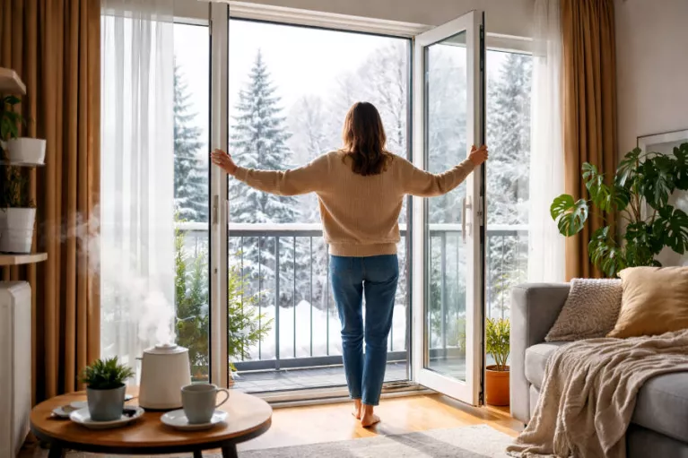 Jak wietrzyć dom zimą, aby nie tracić ciepła?